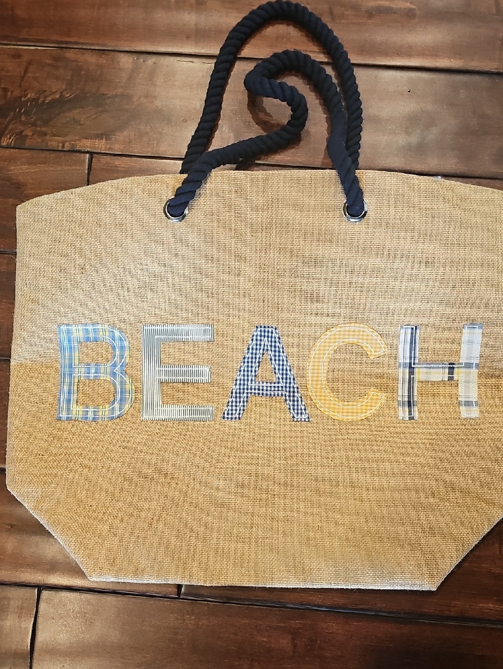Beautiful New Jute Beach Bag